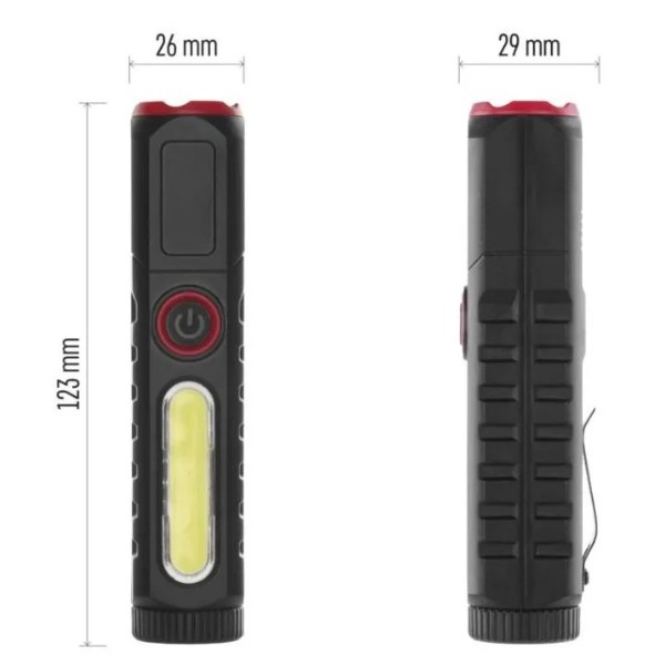 Фото - Ліхтар акумуляторний EMOS лампа LED P4720 120Lm Li-Ion 400 mAh  пласт.